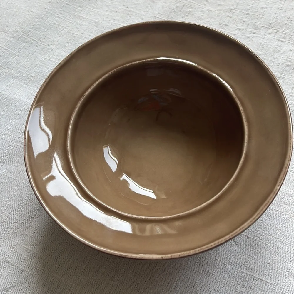 3 Pottery Barn handcrafted soup / cereal bowls